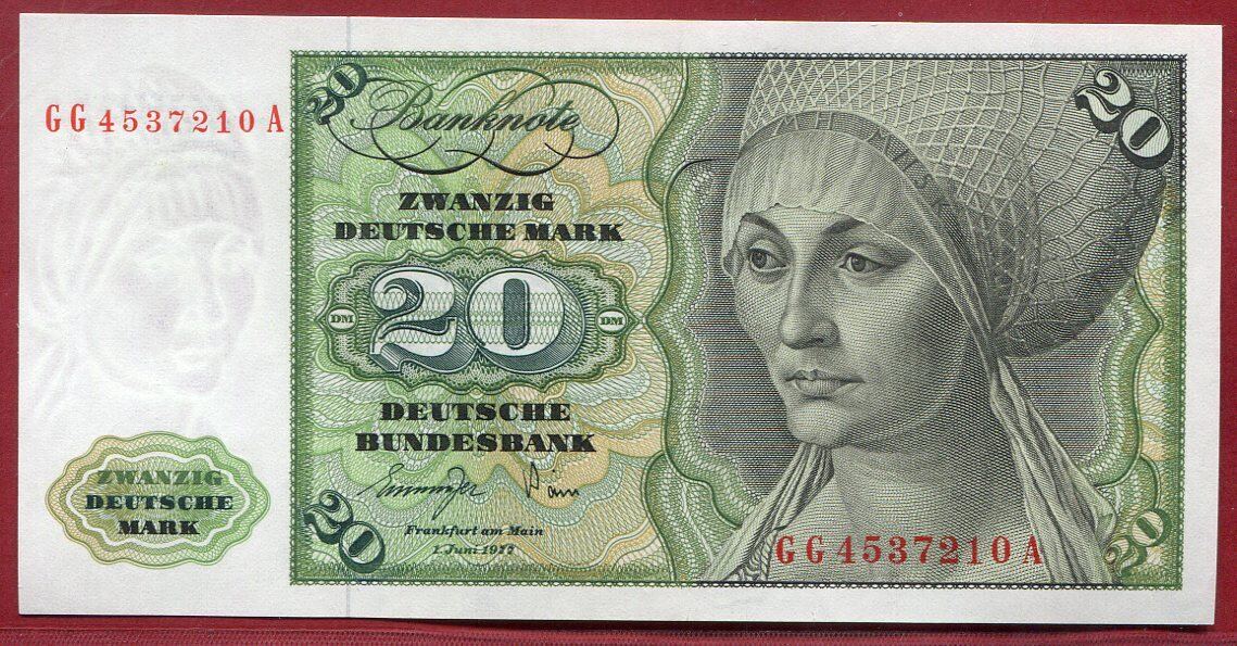 Western Germany Frg Bundesrepublik Deutschland Dm Banknote Ser