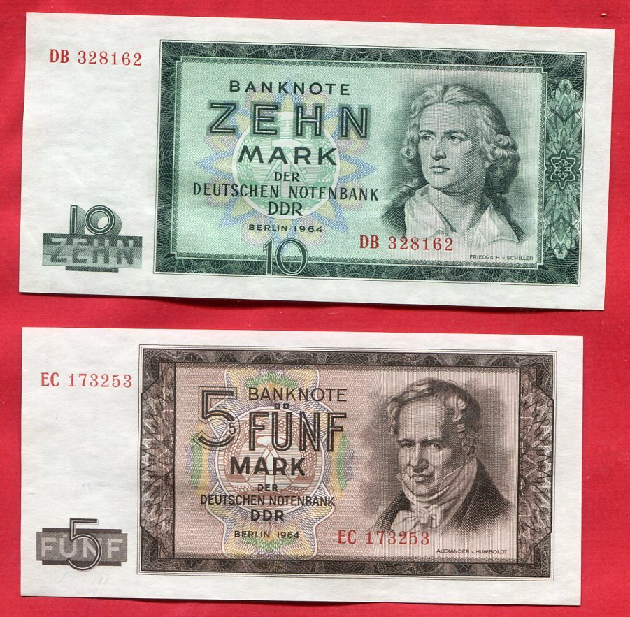 Deutsche Demokratische Republik Mark Ddr Gdr Satz Banknoten