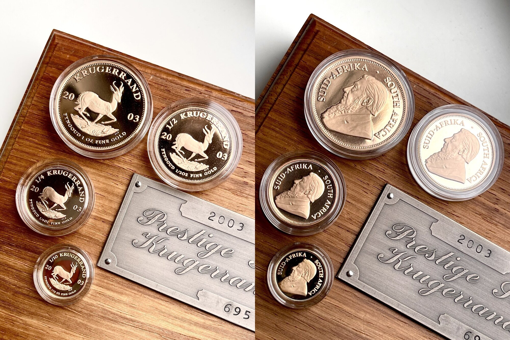 Südafrika KRand Krugerrand 2003 Proof Prestige Set 4 Coins MA Shops