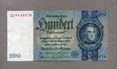 Deutsche Rentenbank 100 Reichsmark 1935 Ros.176a/Q unc / GEM UNC