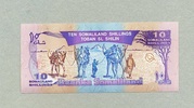 Somaliland 10 Shillings 1996 P.2b unc/kassenfrisch 3,20 EUR  Excl. 7,90 EUR Verzending