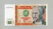 Peru 50 Intis P.131b/87 -