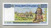 Djibouti 2.000 Francs ND 2008 P.43a - Kamelkarawane M&auml;dchen - Banque Cen... 24,00 EUR  Excl. 7,90 EUR Verzending