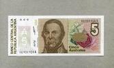 Argentinien 5 Australes P.324b -