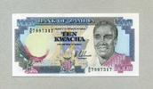 Zambia 10 Kwacha P.31a -