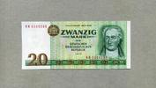 Staatsbank der DDR 1971-1989 20 Mark 1975 Ros.362c J.Wolfgang Goethe. unc / CH UNC