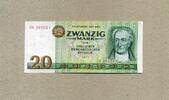 Staatsbank der DDR 1971-1989 20 Mark 1975 Ros.362a J.Wolfgang Goethe. - Serie DK. unc / CH UNC