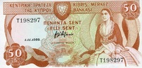 Zypern 50 Cents P.52 -