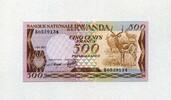 Rwanda 500 Francs 01.7.1981 P.16a - Impalas - Feldforschung - unc/kassen... 145,00 EUR  Excl. 7,90 EUR Verzending