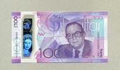 Gibraltar 100 Pounds - New Design 2017 - Erste Ausgabe in Polymer - -