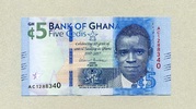 Ghana 5 Cedis 04.3.2017 New Design - 60 Jahre Central-Bank 1957-2017 - unc / GEM UNC
