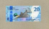 Curacao & St. Martin 20 karibische Gulden - Gefleckter Adlerroche - Lagune von Simpson Bay - -