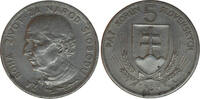 Czechoslovakia 5 Kronen 1939 Československo -5 koruna, 1939, Hlinka  11,70 EUR  Excl. 10,00 EUR Verzending