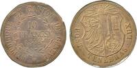 Schweiz Galvano GENEVE / Genf - zwei einseitige Galvanos VS + RS des 10 FRANCS 1848 -