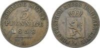 Deutschland 3 Pfennig Reuss, jüngere Linie, Heinrich LXVII. (854-1867) -