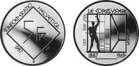 Schweiz 5 Franken 1987 Gedenkmünze 5 Fr. Le Corbusier, 1887-1965 UNC / in Münzkapsel