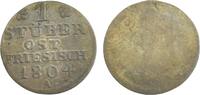 Deutschland, Est Friesland 1 Süber Brandenburg-Preußen Stüber 1804 A Friedrich Wilhelm III. 1797-1840 -