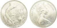 Bahamas 50 Cents Queen Elizabeth II / Marlin Fisch -
