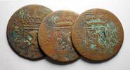 Niederländisch-Indien 1/2 Stuiver Sumatra (1814 - 1841) Lot von 3 Münten -