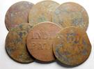 Niederländisch-Indien 1/2 Stuiver Sumatra (1814 - 1841) Lot von 6 Münten -