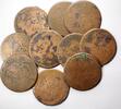 Niederländisch-Indien 1/2 Stuiver Sumatra (1814 - 1841) Lot von 10 Münten -