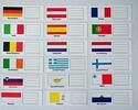 Kobra Euro-Münzalbum Länderschildchen, kompletter Satz FEL Neu -