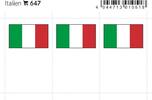 Lindner Flaggensticker Italien (6er Pack) 647 Neu -