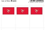 Lindner Flaggensticker Isle of Man (6er Pack) 663 Neu -