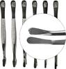 Safe Pinzette 120 mm, vergoldet, Spitze gebogen, rund Nr. 1814 Neu -