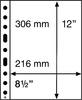 Leuchtturm Hüllen Klar Grande Easy 1 Tasche, PP (50er Pack) 358072 Neu -