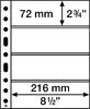 Leuchtturm Hüllen Klar Grande Easy, 4 Taschen quer, PP (50er Pack) 358075 Neu -