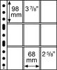 Leuchtturm Hüllen Klar Grande Easy, 9 Taschen, PP (50er Pack) 358077 Neu -