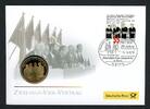 BRD 2010 Tombak Medaille Zwei-Plus-Vier-Vertag im Numisbrief PP -
