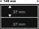 Safe Einsteckkarten aus Folie mit 2 Streifen (50er Pack) Nr. 7022 Neu -