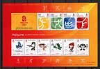China VR China VR MiNr. 3782-85 + 3880-85 postfrisch als ZD-Bogen, Peking 2008 MiNr. 3782-85 + 3880-85 als ZD-Bogen, Peking 2008 -
