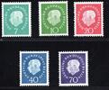   Berlin Berlin Rollenmarken MiNr. 182-186 R postfrisch MiNr. 182-186 R Rollenmarken postfrisch