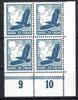 Deutsches Reich MiNr. 532 y postfrisch 4er Block Eckrand ur MiNr. 532 y 4er Block Eckrand ur