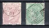 Großbritannien Großbritannien MiNr. 14-15 gestempelt Königin Victoria MiNr. 14-15 Königin Victoria -