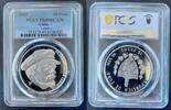 Cuba 10 Pesos CUBA SILVER PROOF 10 PESOS COIN 2002 YEAR KM#786 VLADIMIR LENIN PCGS PR69 TOP -