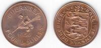  4 DOUBLES 1956 GUERNSEY  PROOF COIN YEAR KM#15 LILY MINTAGE 2100 PIECES  23,01 EUR21,40 EUR  Excl. 8,52 EUR Verzending