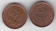 BENGAL PRESIDENCY BRITISH INDIA – RARE 1 PIE AU-UNC COIN 1831-1835 YEARS KM#58 -