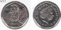 50 PENCE ISLE OF MAN UNC COIN YEAR KM#1453.1 CHRISTMAS SANTA -