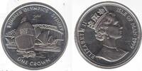 1 CROWN ISLE OF MAN UNC Cu-Ni COIN YEAR KM#926 SYDNEY OLYMPIC GAMES SAILING -
