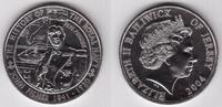 5 POUNDS JERSEY RARE UNC COIN YEAR ROYAL NAVY JOHN FISHER KM#132 SHIP CU-NI -
