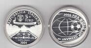 5 EURO ITALY - SILVER PROOF COIN YEAR KM#238 FIFA WORLD CUP FOOTBAL GERMANY -