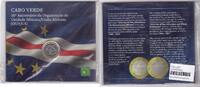 250 ESCUDOS CAPE CABO VERDE BIMETAL UNC COIN YEAR 50th ANNI UNION BLISTER -