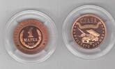 1 MARKA KALININGRAD RUSSIA ORIGINAL COPPER PROOF COIN YEAR KATYUSHA -