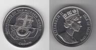 1 CROWN ISLE OF MAN - RARE UNC COIN YEAR KM#557 COMPASS -