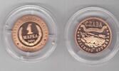 1 MARKA KALININGRAD RUSSIA ORIGINAL COPPER PROOF COIN YEAR BTR - 80 -