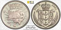  NIUE RARE 1$ UNC COIN YEAR KM#156 POKEMON MEOWTH PCGS GRADING MS66  2001 